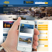 Responsive Website für Reiseunternehmen